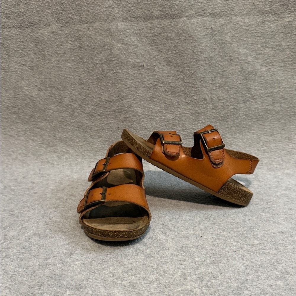 Cat & Jack Tan Buckle Strap Sandals